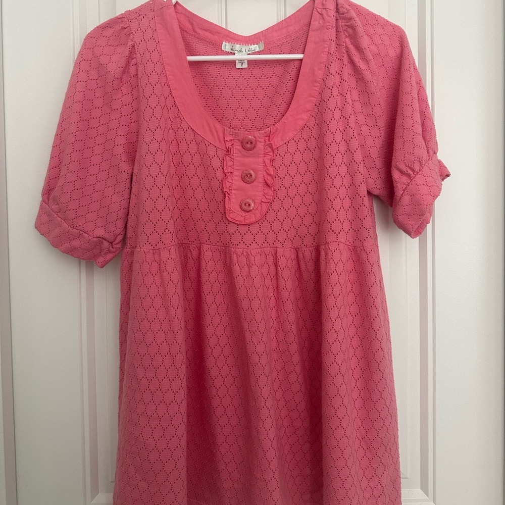 Baby Doll Top - Kimchi & Blue in Size L (Salmon / Coral color)
